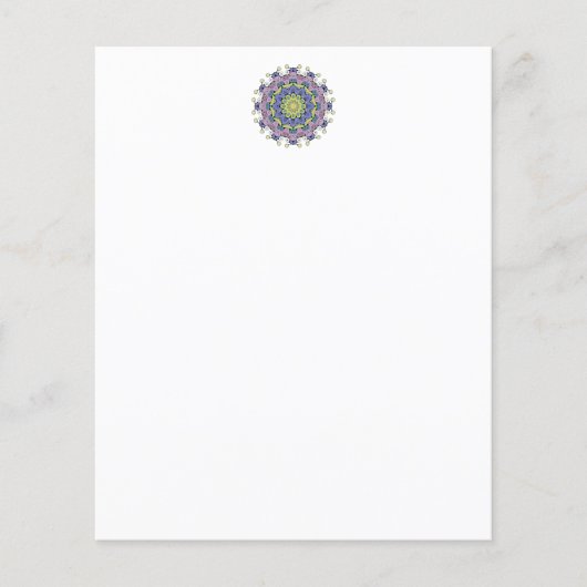 Handschilderend Mandala Klock Face 2 (Voorkant)