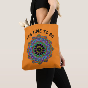 Handschilderend Mandala Klock Face 24 Draagtas