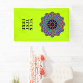 Handschilderend Mandala Klock Face 24 Spandoek (Insitu)