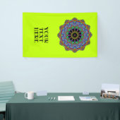 Handschilderend Mandala Klock Face 24 Spandoek (Beurs)