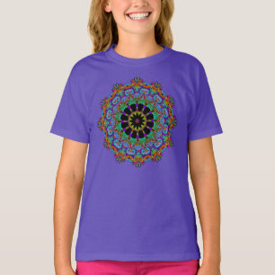 Handschilderend Mandala Klock Face 24 T-shirt