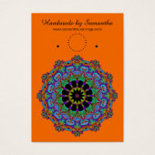 Handschilderend Mandala Klock Face 24 Visitekaartje (Voorkant)