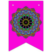 Handschilderend Mandala Klock Face 24 Vlaggetjes (Tweede vlag)