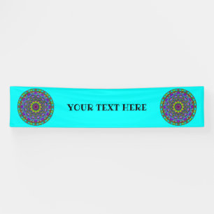 Handschilderend Mandala Klock Face 4 Spandoek