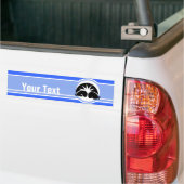 handschoenen; blauw bumpersticker (Op Truck)