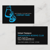 Handschoenen, boxer, boxer, boxing Trainer Visitekaartje (Voorkant / Achterkant)