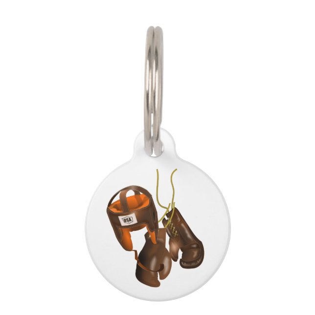  handschoenen en helmet huisdierpenning (Voorkant)