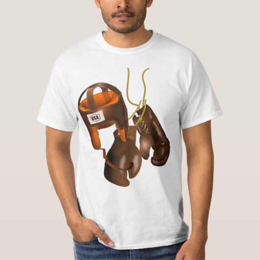 handschoenen en helmet t-shirt (Voorkant)