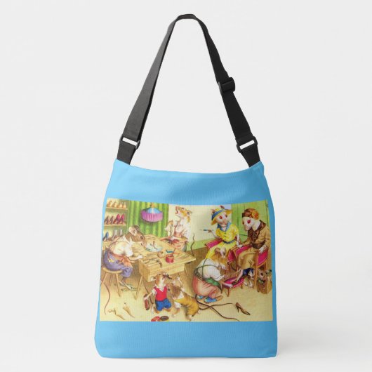 Handschoenen voor mannetjesmuizen en schoenenkoper crossbody tas (Voorkant)