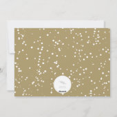 handschrift, baby's eerste kerstfoto feestdagenkaart (Achterkant)