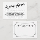 Handschrift Display Cadeau Informatiekaartje (Voorkant / Achterkant)