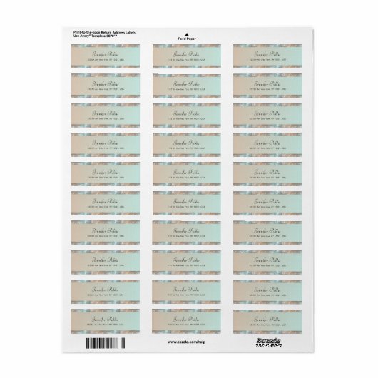 Handschrift Elegant Glitter Hand Script Modern Etiket (Full Sheet)