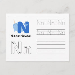 Handschrift FlashCards voor de kleuterschool | Nee Briefkaart