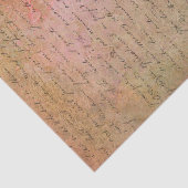  handschrift Gold Pink Tissuepapier (Detail)