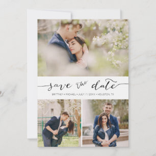 Handschrift met Afbeeldingen   De datumkaart opsla Save The Date