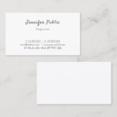 Handschrift Modern Elegant Minimalistische Sjabloo Visitekaartje (Voorkant / Achterkant)