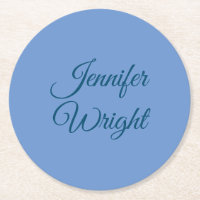 Handschrift Naam Klassieke plaat Blauw