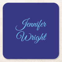 Handschrift Naam Klassieke plaat Midnight Blue