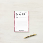 Handschrift om te doen lijst Glitter Bokeh Roos Go Post-it® Notes (Op bureau)