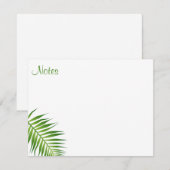 Handschrift Palm Bladeren Sjabloon Bloemen Plat (Voorkant / Achterkant)