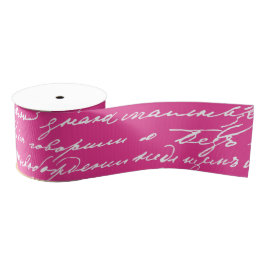 Handschrift Roze Liefde Story Writer Kleurrijke Pl Grosgrain Lint