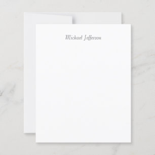 Handschrift Script Naam Elegant Plain Paper Sheet