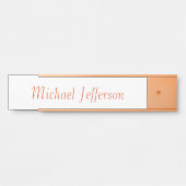 Handschrift Script Naam Elegant Plain Simple Deurbordje (Voorkant)