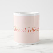 Handschrift Script Naam Elegant Plain Simple Extra Grote Beker (Voorkant)