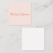 Handschrift Script Naam Elegant Plain Simple Informatiekaartje (Voorkant / Achterkant)
