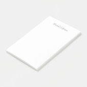 Handschrift Script Naam Elegant Plain Simple Post-it® Notes (Schuin)