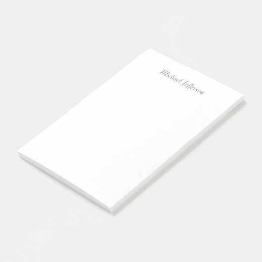 Handschrift Script Naam Elegant Plain Simple Post-it® Notes (Schuin)