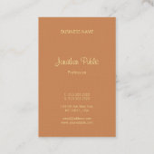 Handschrift Script Naam Professional Luxurious Visitekaartje (Achterkant)