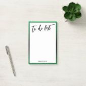 Handschrift te doen lijst heldergroene ombre rand post-it® notes (Kantoor)