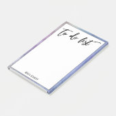 Handschrift te doen lijst Paarse Waterverf rand Post-it® Notes (Schuin)