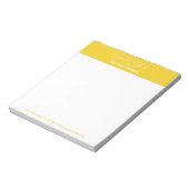 Handschrift van het bureau van de boude mosterdgee notitieblok (Gedraaid)