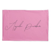Handschriftafbeelding Eenvoudige roze professionel Kussensloop (Achterkant)