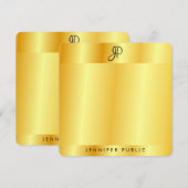 Handschriftafbeelding Sjabloon Gold Metallic look (Voorkant / Achterkant)