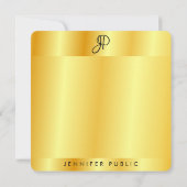 Handschriftafbeelding Sjabloon Gold Metallic look (Achterkant)