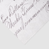 Handschriftafdekking Tissuepapier (Detail)