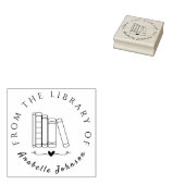  handschriftboeken uit de bibliotheek 	rubberstempel (Gestempeld)