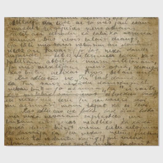  handschriftenstijl 3 Verpakkingspapierrol Cadeaupapier (Vlak)