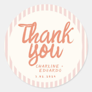 HandschriftherretroWedding Rechthoekige Sticker