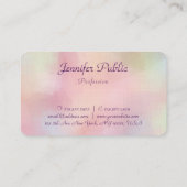 Handschrijvend de Sjabloon van het Manuscript Mode Visitekaartje (Achterkant)