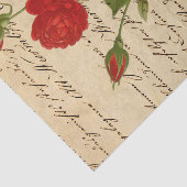 handschrijvende Rozen Ephemera-ontkoppeling Tissuepapier (Detail)