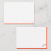 Handscriptmonogram handmatige eenvoudige Sjabloon (Voorkant / Achterkant)