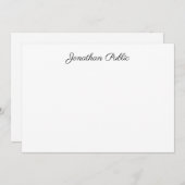 Handscriptnaam Sjabloon Professional Trendy (Voorkant / Achterkant)