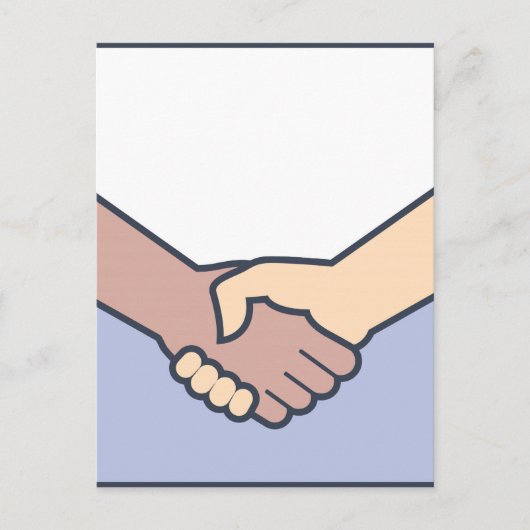 handshake-vector briefkaart (Voorkant)