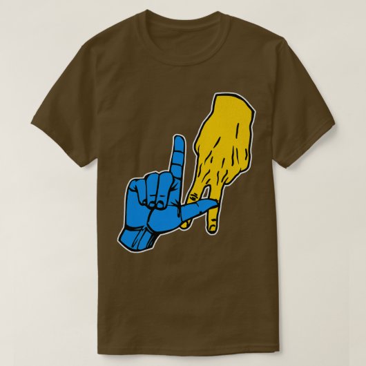 HANDSIGNAAL VAN LADERS T-SHIRT (Design voorkant)