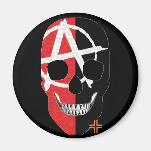 HANDSKULL Aimant circulaire FAI B2 (Devant)