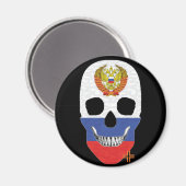 HANDSKULL Aimant rond russe B2 (Recto/Verso)